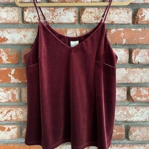 Velvet Wine Color Camisole